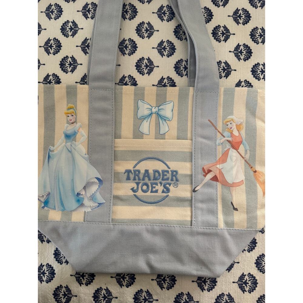 Disney Cinderella Striped Custom Made Trader Joes Mini Tote